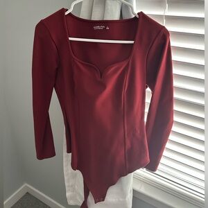 Abercrombie Maroon Body Suit